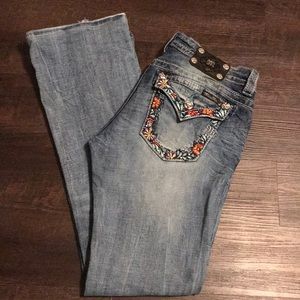 Size 29 Miss Me jeans, light wash